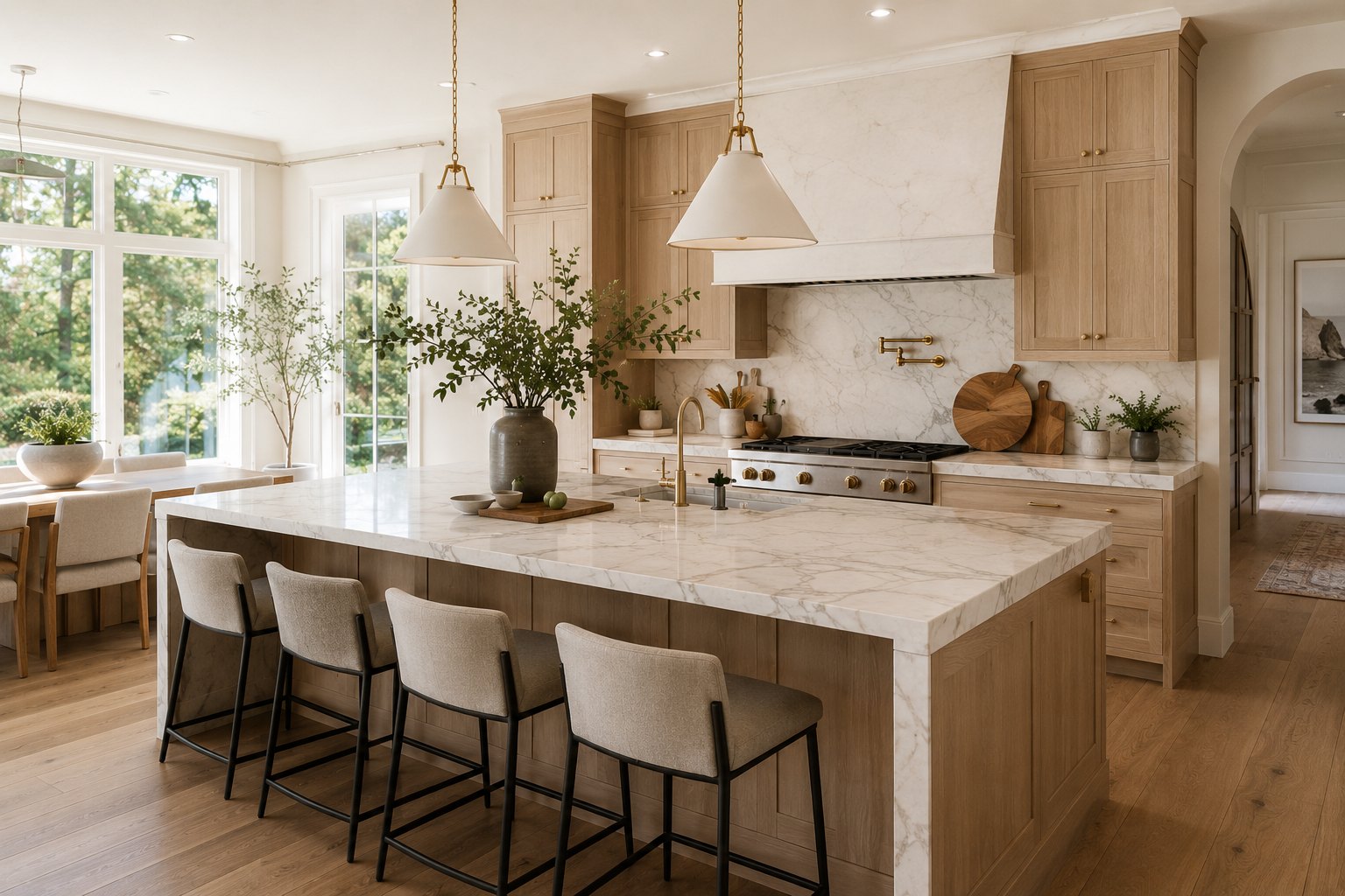 A warm, inviting kitchen